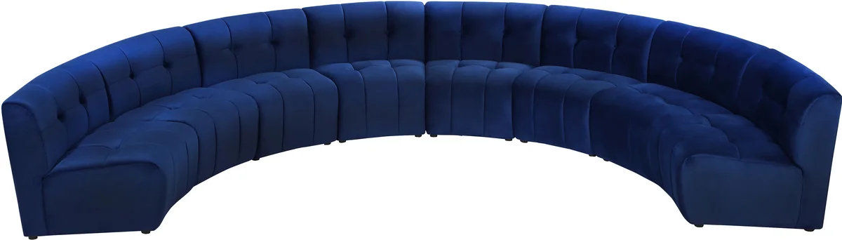 Limitless - 8 Piece Modular Sectional - Navy