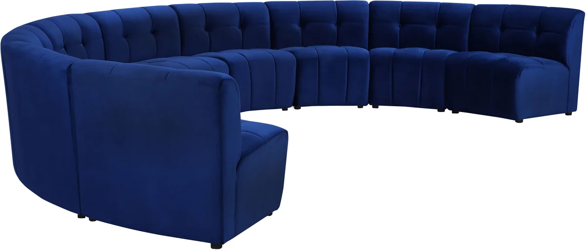 Limitless - 9 Piece Modular Sectional - Navy