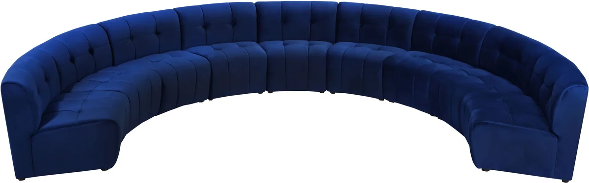 Limitless - 9 Piece Modular Sectional - Navy