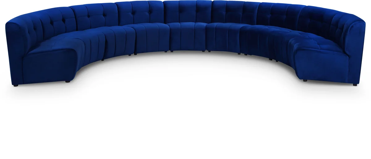 Limitless - 9 Piece Modular Sectional - Navy