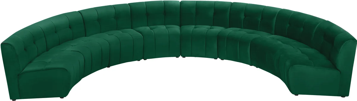 Limitless - 8 Piece Modular Sectional - Green