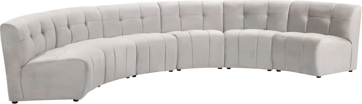 Limitless - 6 Piece Modular Sectional - Cream