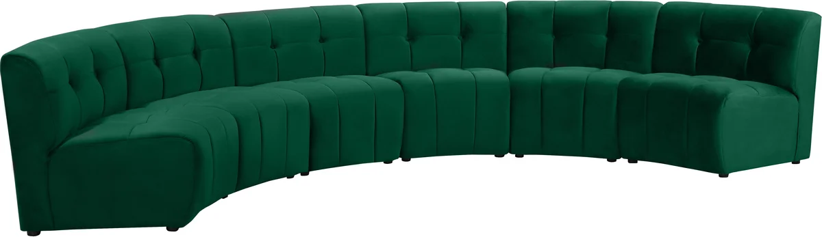 Limitless - 6 Piece Modular Sectional - Green