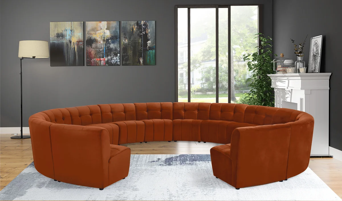 Limitless - 14 Piece Modular Sectional - Cognac - View 2