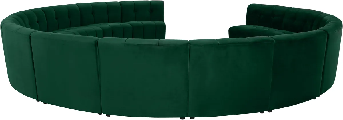 Limitless - 14 Piece Modular Sectional - Green