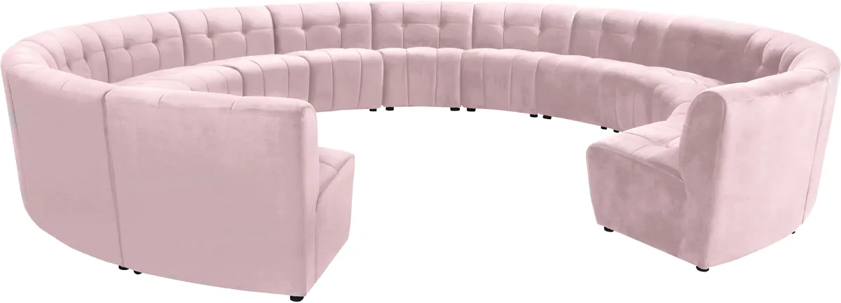 Limitless - 14 Piece Modular Sectional - Pink