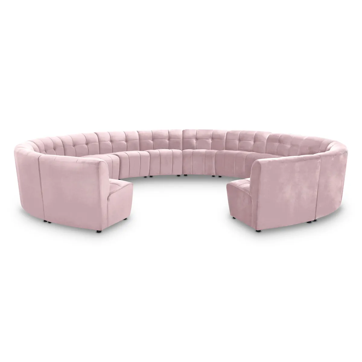 Limitless - 14 Piece Modular Sectional - Pink