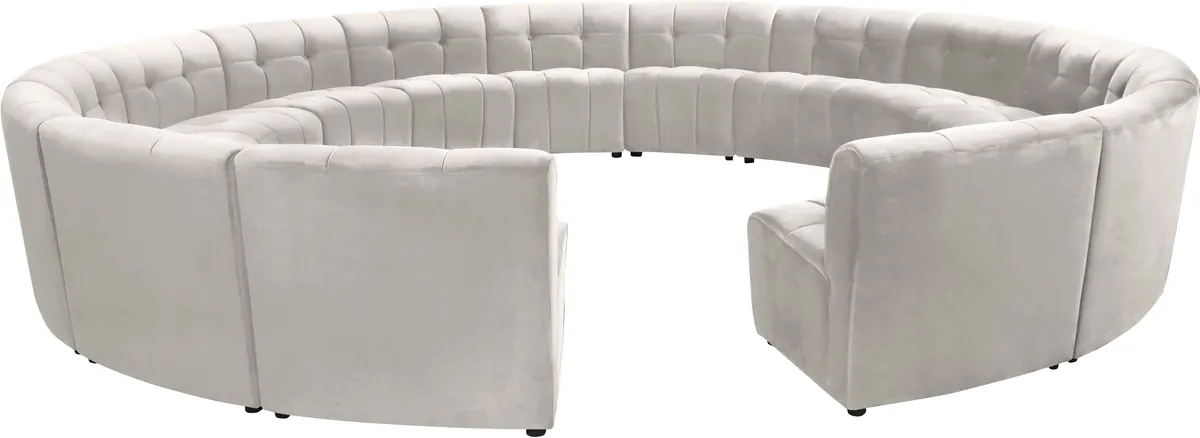 Limitless - 15 Piece Modular Sectional - Cream