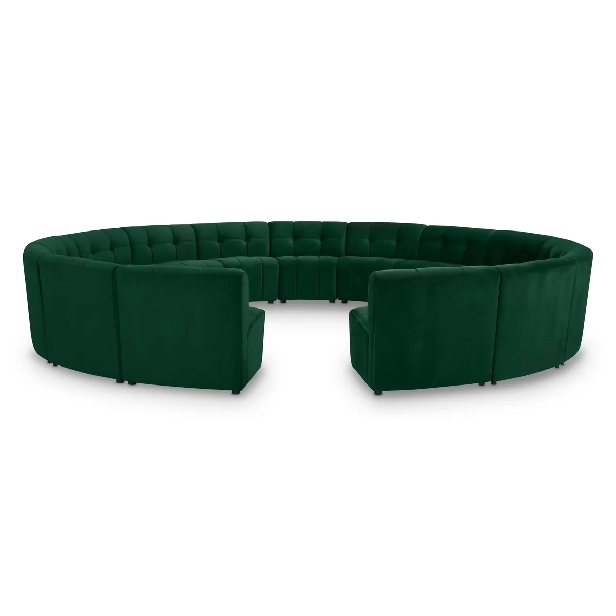 Limitless - 15 Piece Modular Sectional - Green