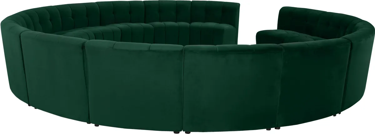Limitless - 15 Piece Modular Sectional - Green