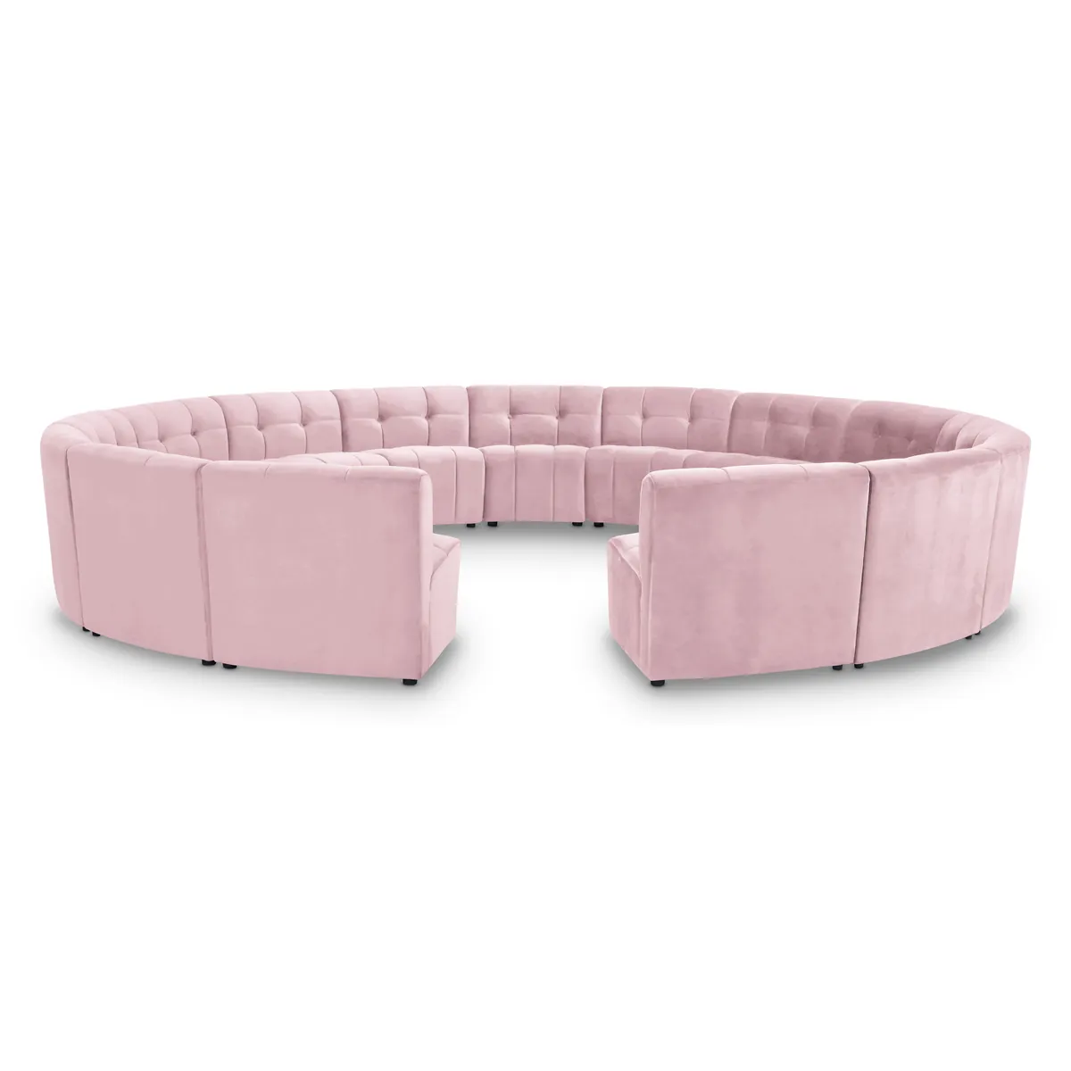 Limitless - 15 Piece Modular Sectional - Pink