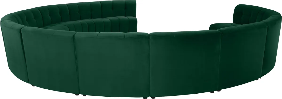 Limitless - 13 Piece Modular Sectional - Green