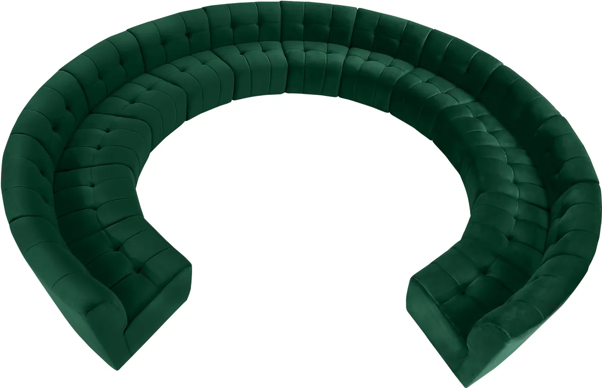Limitless - 13 Piece Modular Sectional - Green