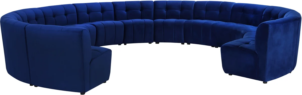 Limitless - 13 Piece Modular Sectional - Navy