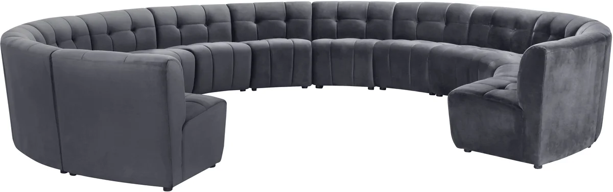 Limitless - 13 Piece Modular Sectional - Gray
