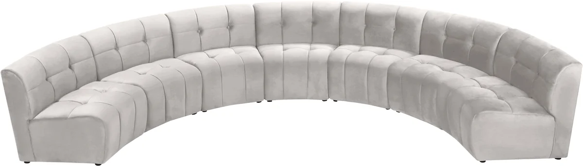 Limitless - 7 Piece Modular Sectional - Cream