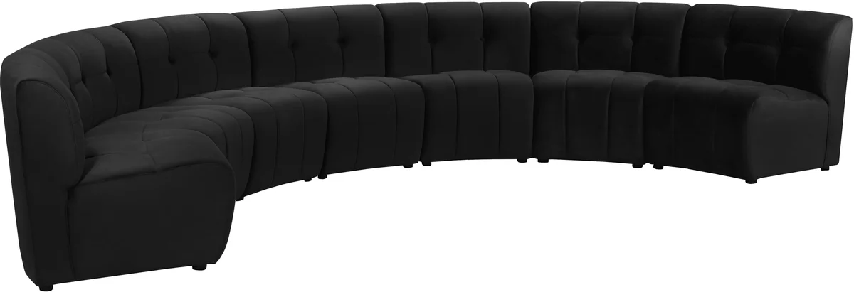 Limitless - 7 Piece Modular Sectional - Black