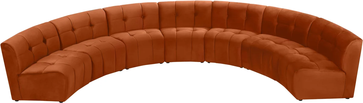 Limitless - 7 Piece Modular Sectional - Cognac