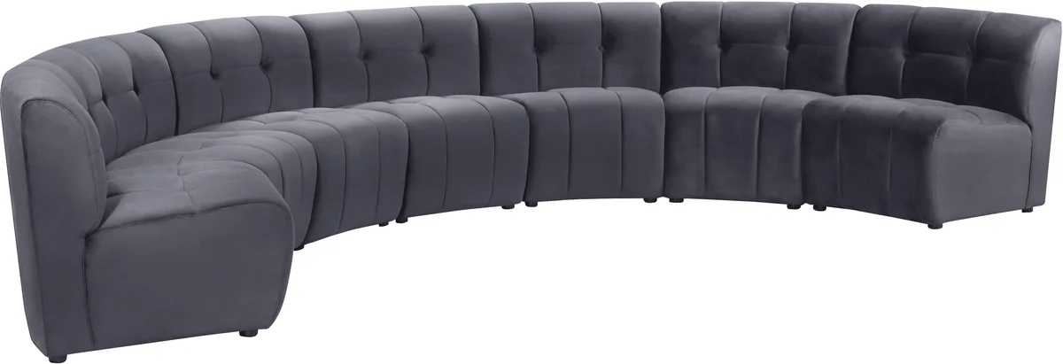 Limitless - 7 Piece Modular Sectional - Gray