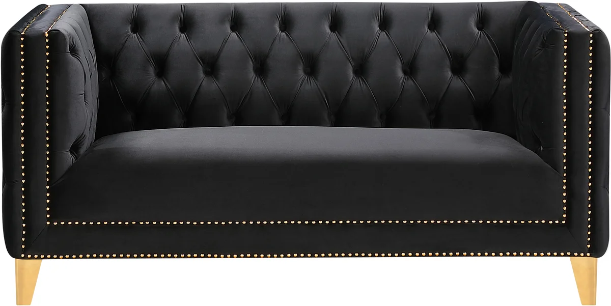 Michelle - Loveseat - Black