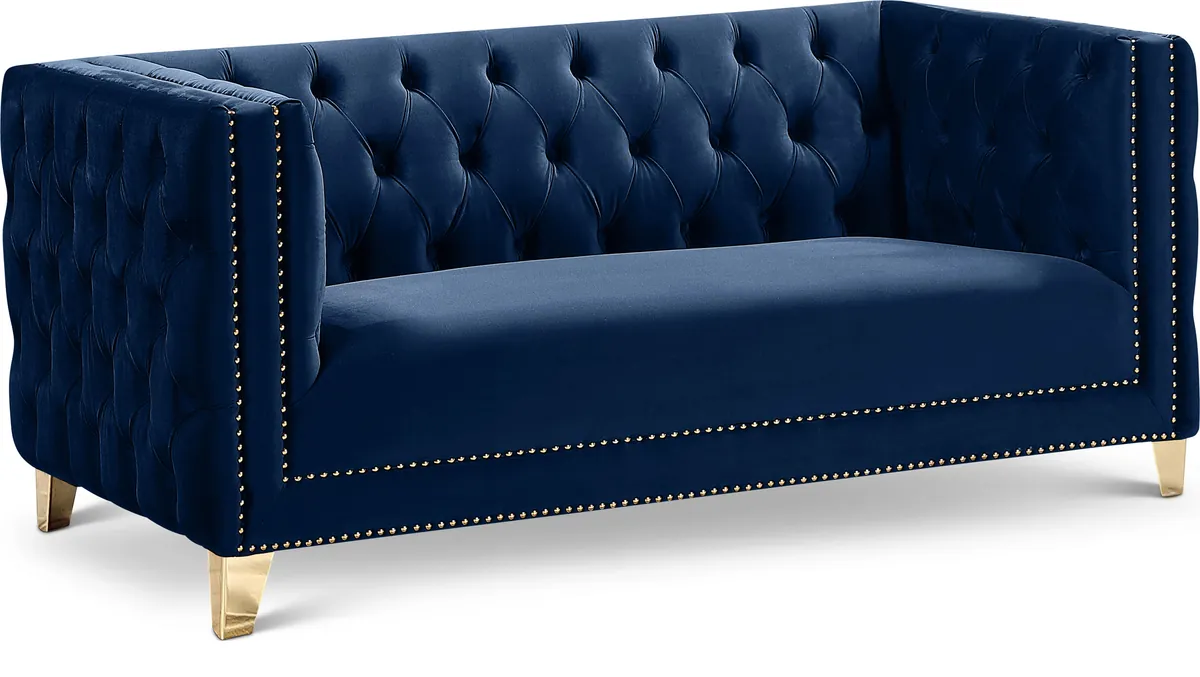 Michelle - Loveseat - Navy