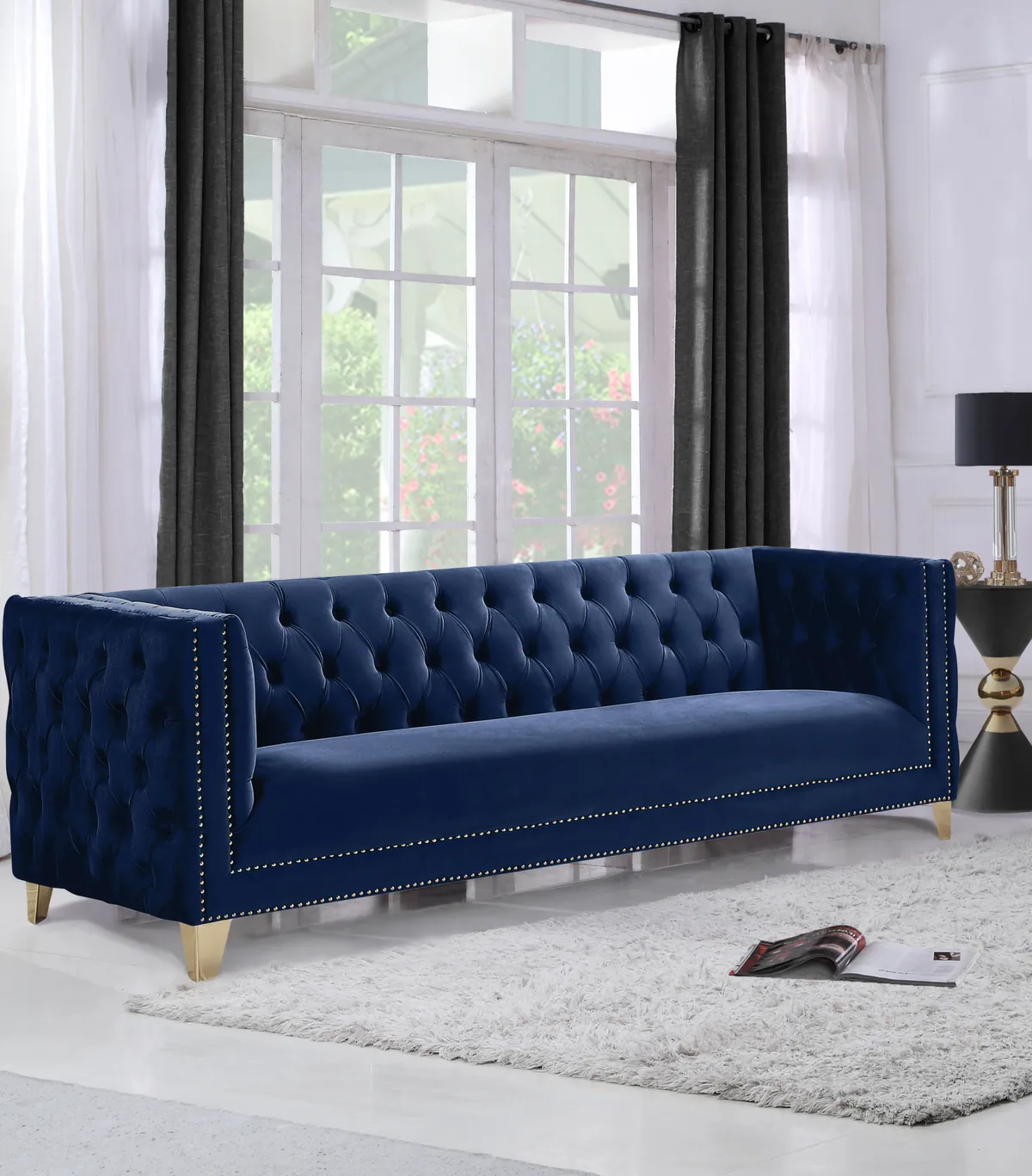 Michelle - Sofa - Navy - View 2