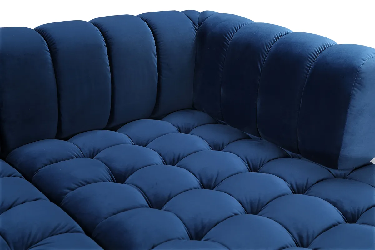 Gwen - 3 Piece Sectional - Navy