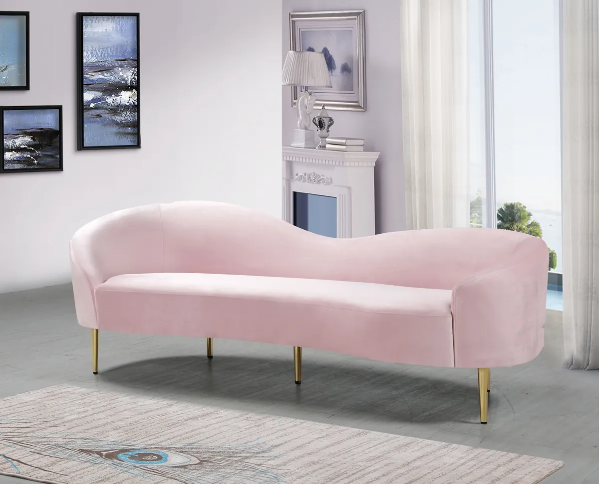 Ritz - Sofa - Pink - View 2