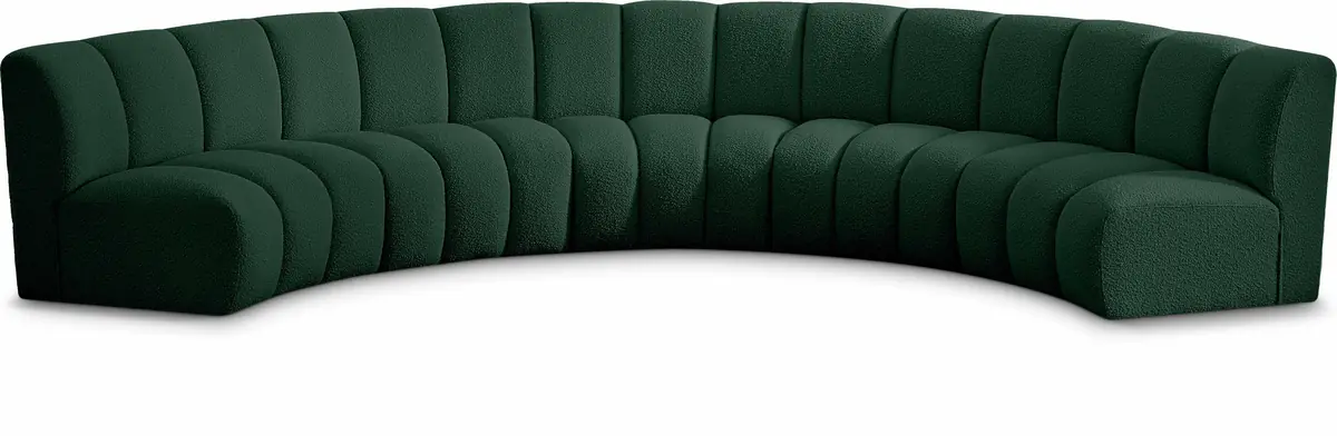 Infinity - 5 Piece Modular Sectional - Green