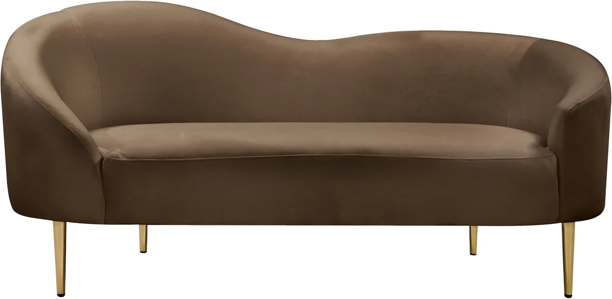 Ritz - Loveseat - Brown
