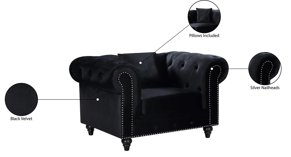 Chesterfield - Chair - Black