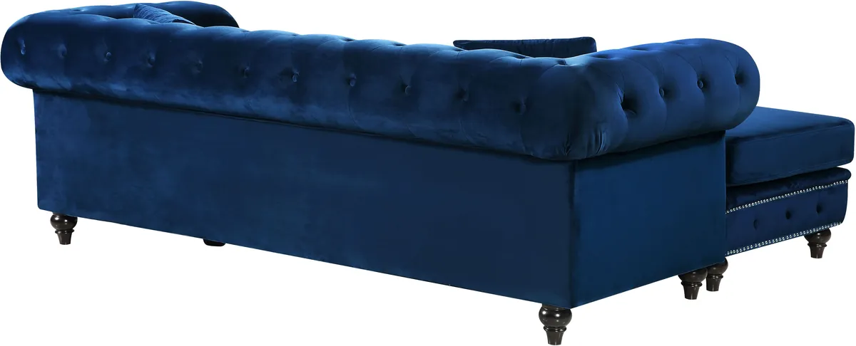 Sabrina - 2 Piece Reversible Sectional - Navy