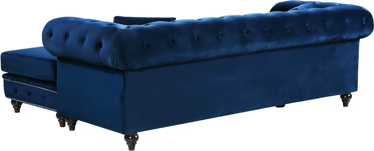 Sabrina - 2 Piece Reversible Sectional - Navy