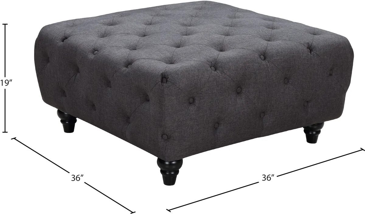 Chesterfield - Ottoman - Gray