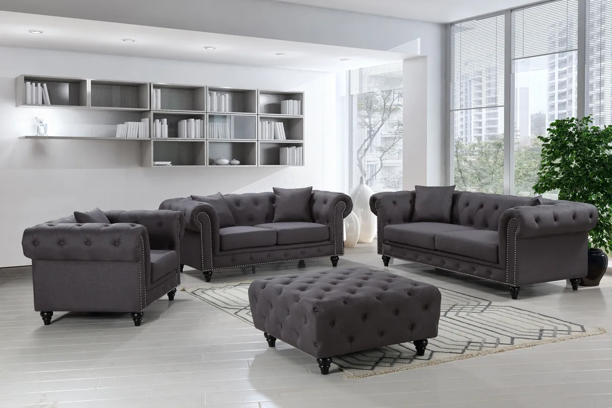 Chesterfield - Sofa - Gray