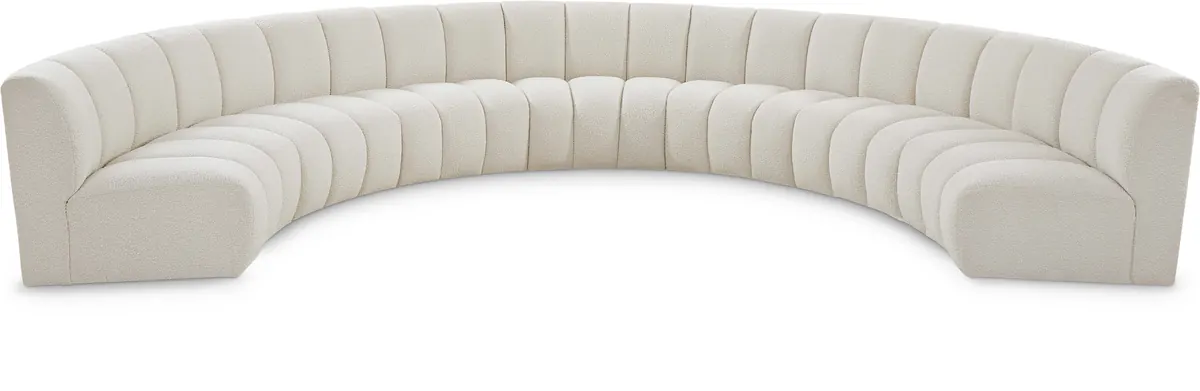 Infinity - 7 Piece Modular Sectional - Cream