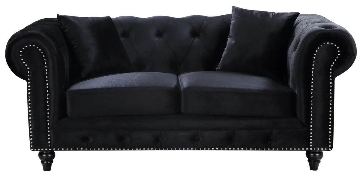 Chesterfield - Loveseat - Black