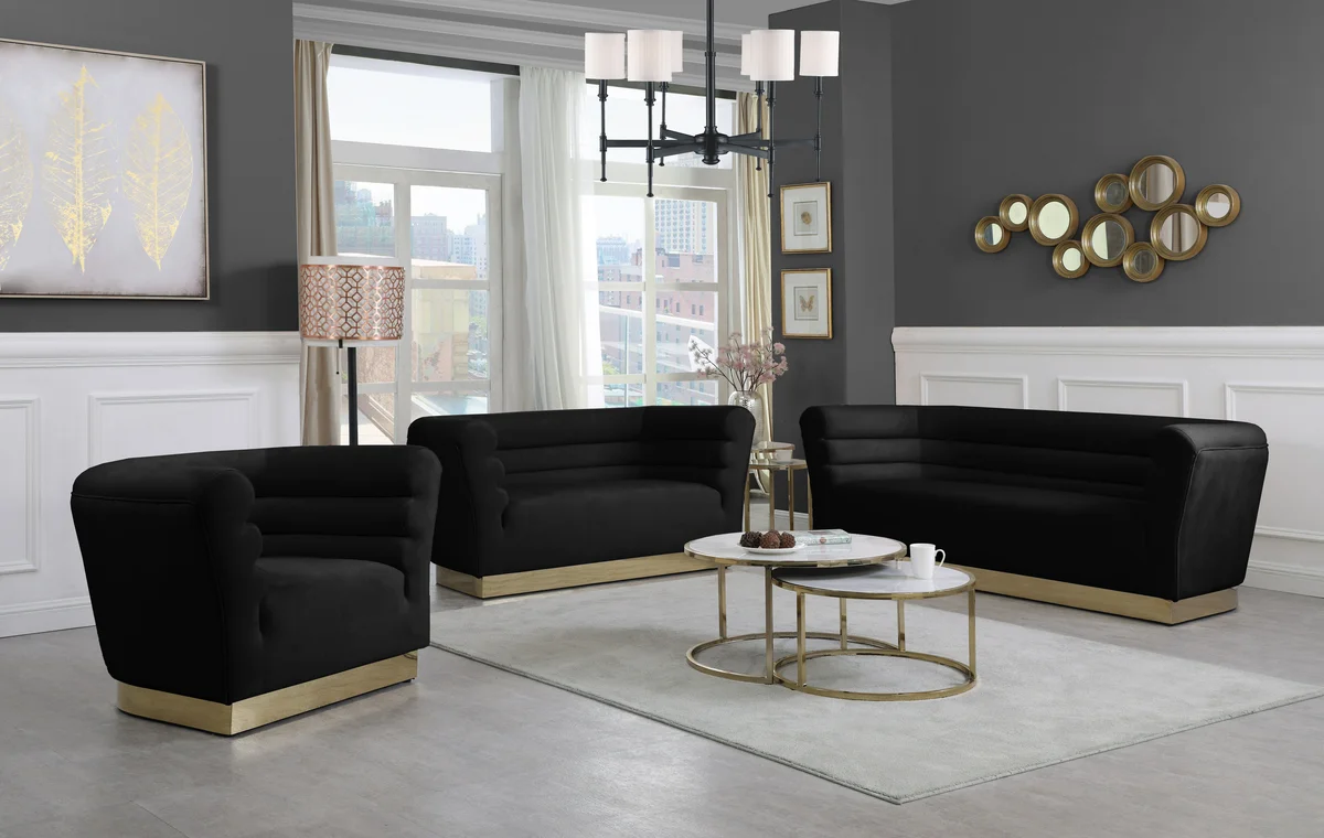 Bellini - Loveseat - Black