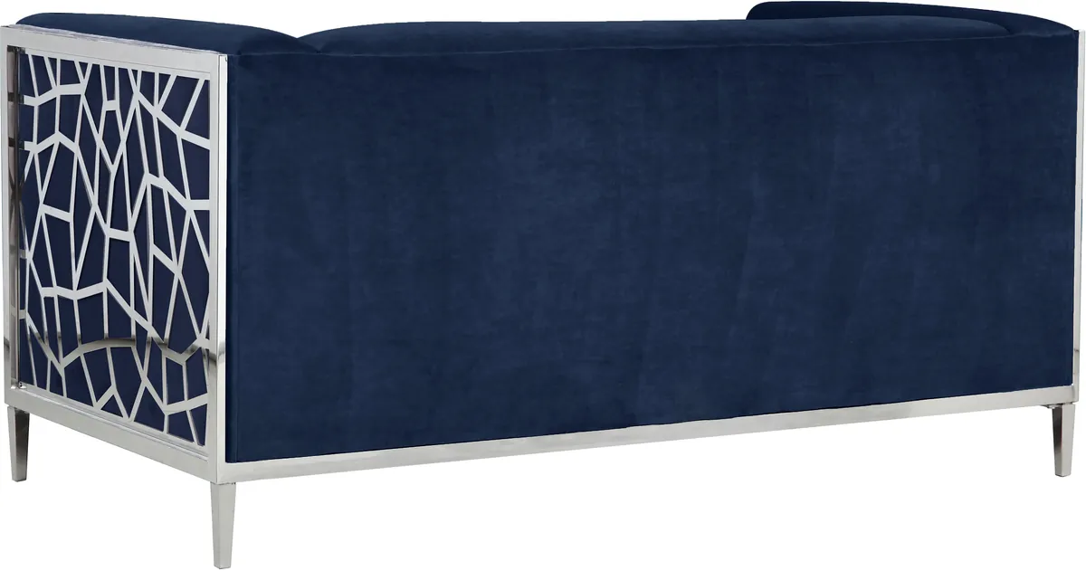 Opal - Loveseat - Navy