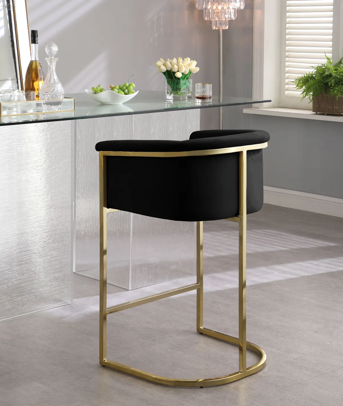 Donatella - Stool - Black