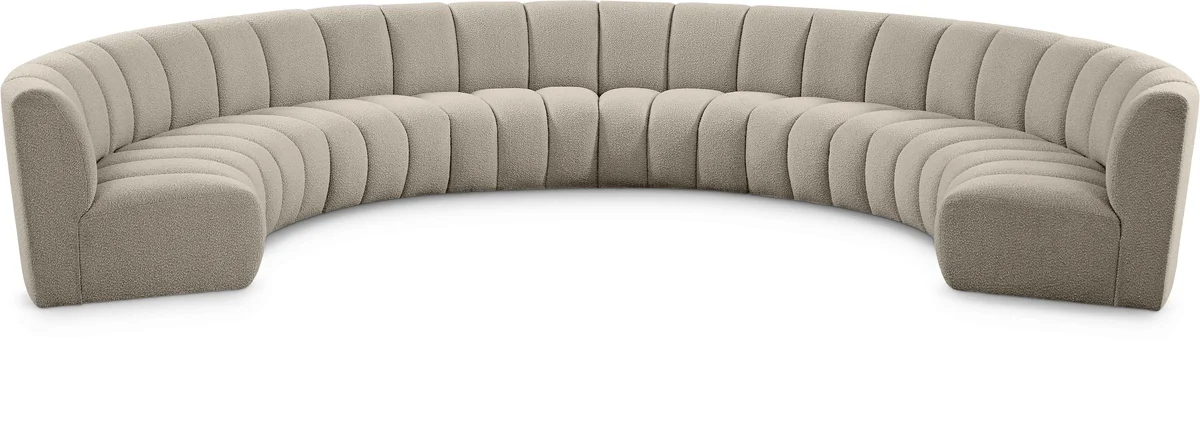 Infinity - 8 Piece Modular Sectional - Light Brown