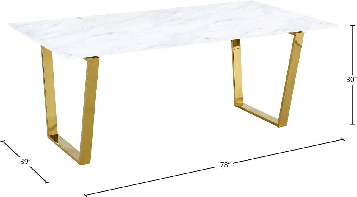 Cameron - Dining Table - Gold