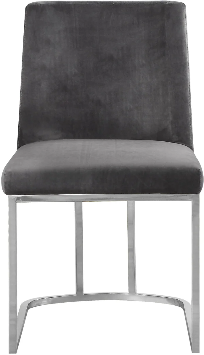 Heidi - Dining Chair (Set of 2) - Gray - Fabric
