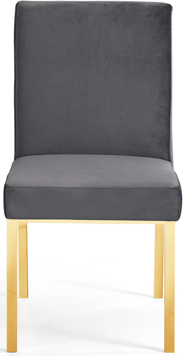 Opal - Dining Chair (Set of 2) - Gray - Fabric
