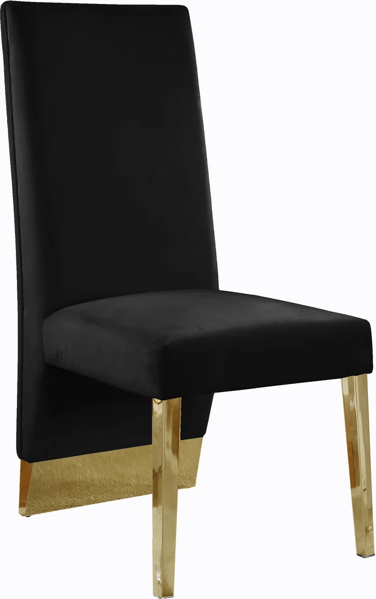 Porsha - Dining Chair (Set of 2) - Black - Fabric