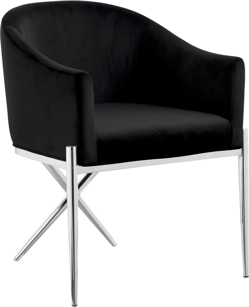 Xavier - Dining Chair - Black - Fabric