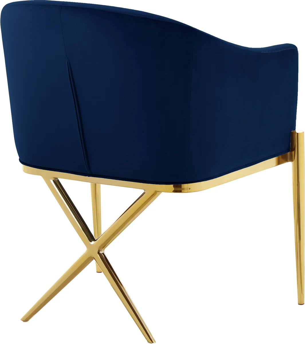 Xavier - Dining Chair - Navy - View 2