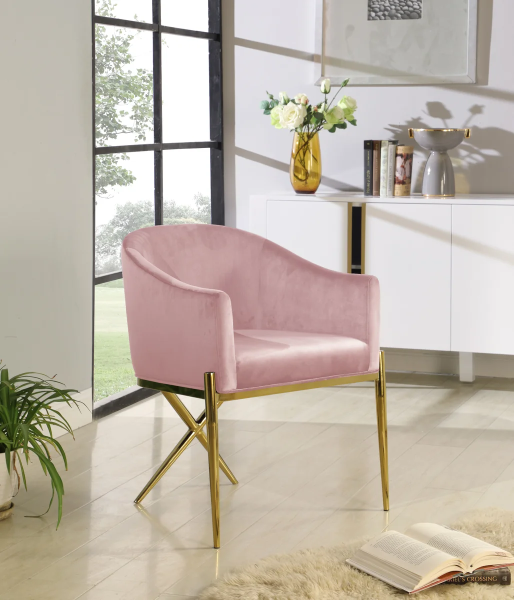 Xavier - Dining Chair - Pink