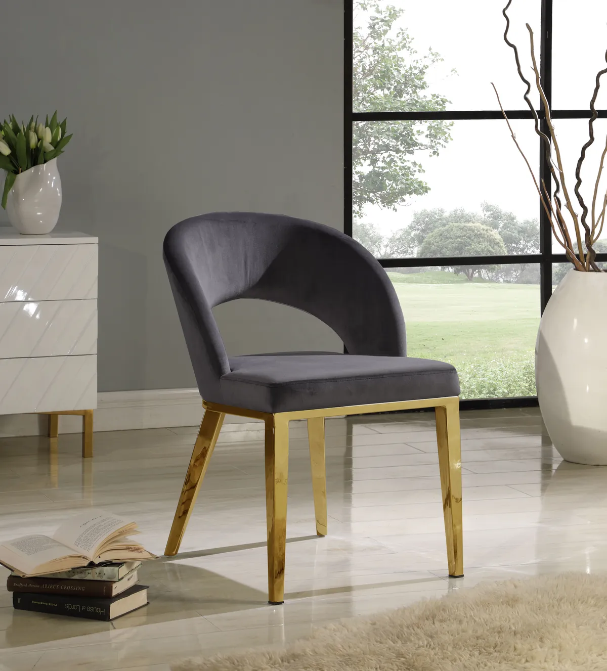 Roberto - Dining Chair - Gray