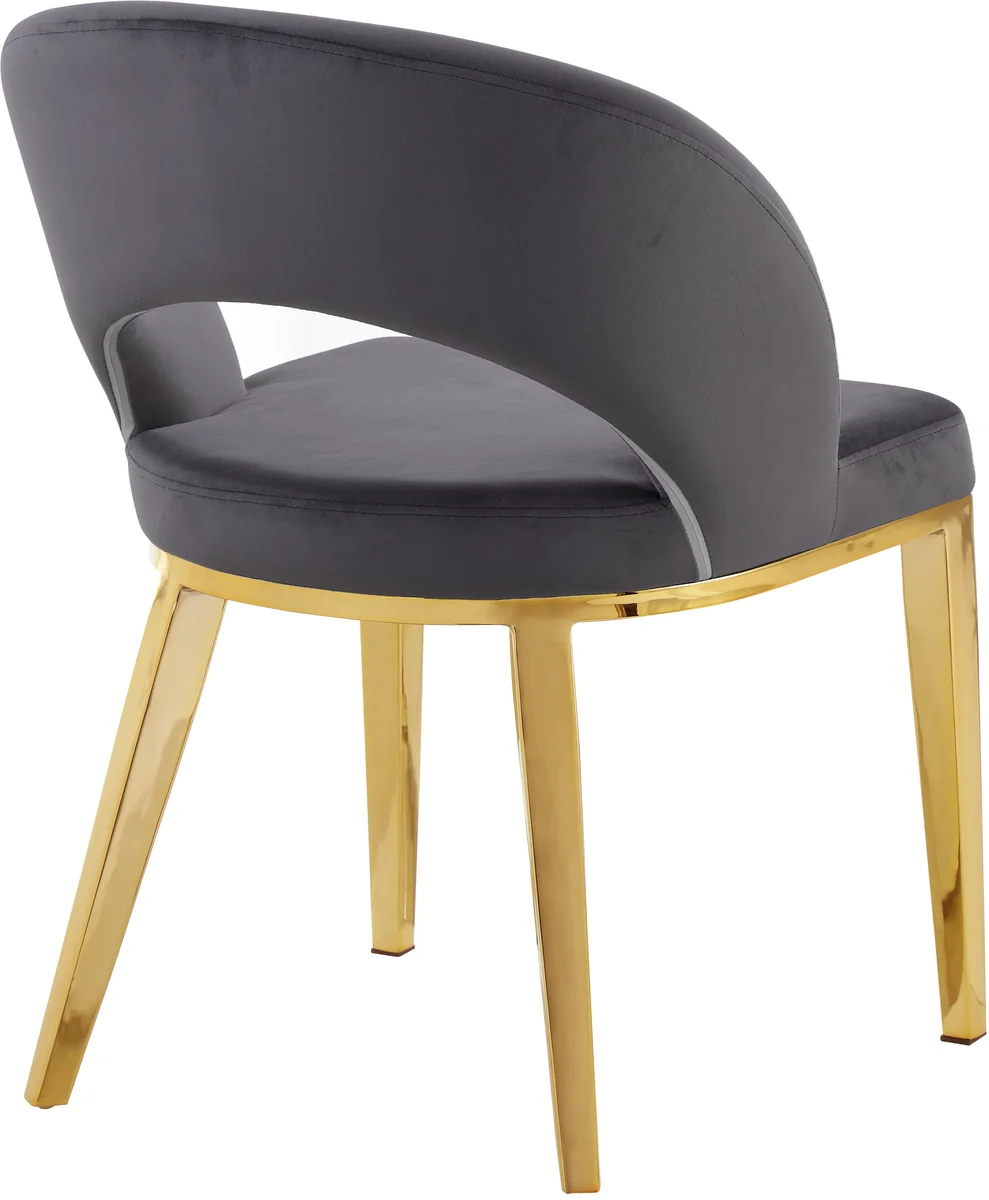 Roberto - Dining Chair - Gray - View 2